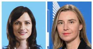 Mariya Gabriel and Federica Mogherini